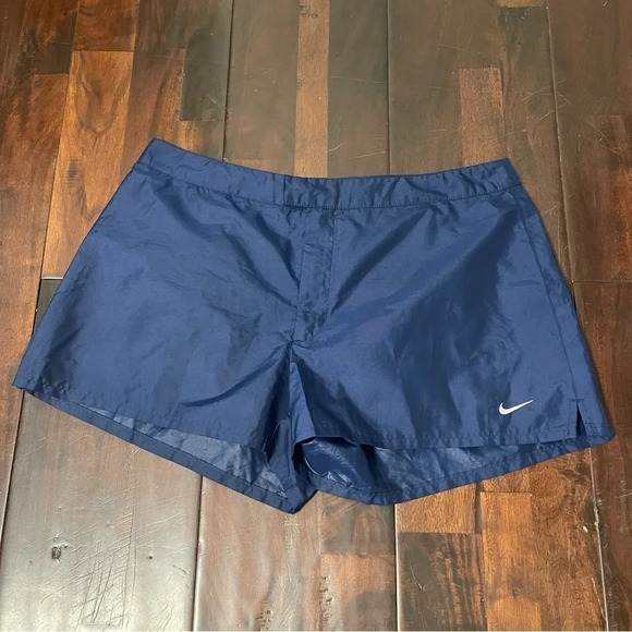 Nike Pants - Vintage Gray Tag Nike Women’s Shorts Size XL Y2K Navy Athletic